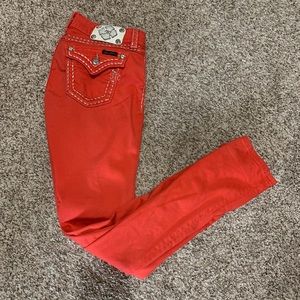 Coral Miss Me Skinny Jeans